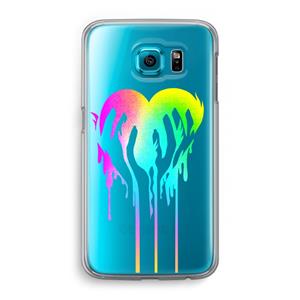 CaseCompany Hold My Heart: Samsung Galaxy S6 Transparant Hoesje