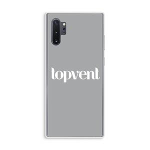 CaseCompany Topvent Grijs Wit: Samsung Galaxy Note 10 Plus Transparant Hoesje