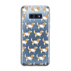 CaseCompany Doggy: Samsung Galaxy S10e Transparant Hoesje