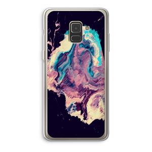 CaseCompany Cosmic Silence: Samsung Galaxy A8 (2018) Transparant Hoesje