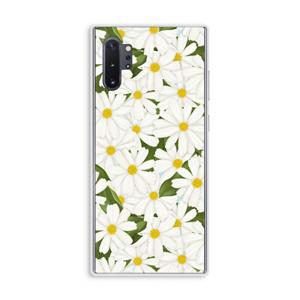 CaseCompany Summer Daisies: Samsung Galaxy Note 10 Plus Transparant Hoesje
