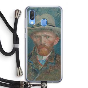 CaseCompany Van Gogh: Samsung Galaxy A40 Transparant Hoesje met koord