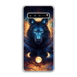 CaseCompany Wolf Dreamcatcher: Samsung Galaxy S10 5G Transparant Hoesje