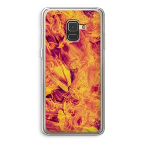 CaseCompany Eternal Fire: Samsung Galaxy A8 (2018) Transparant Hoesje