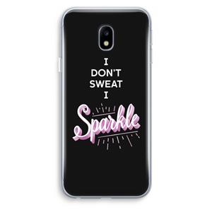 CaseCompany Sparkle quote: Samsung Galaxy J3 (2017) Transparant Hoesje