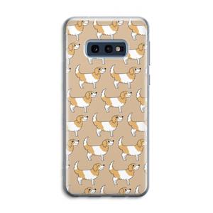 CaseCompany Doggy: Samsung Galaxy S10e Transparant Hoesje