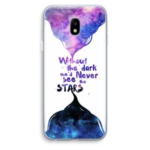 CaseCompany Stars quote: Samsung Galaxy J3 (2017) Transparant Hoesje