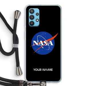 CaseCompany NASA: Samsung Galaxy A32 4G Transparant Hoesje met koord