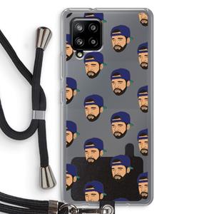 CaseCompany Drake Away: Samsung Galaxy A42 5G Transparant Hoesje met koord