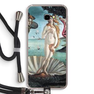 CaseCompany Birth Of Venus: Samsung Galaxy J4 Plus Transparant Hoesje met koord