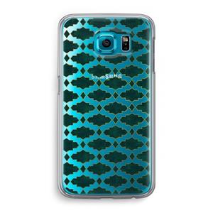 CaseCompany Moroccan tiles: Samsung Galaxy S6 Transparant Hoesje