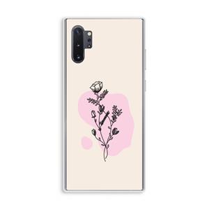 CaseCompany Roses are red: Samsung Galaxy Note 10 Plus Transparant Hoesje