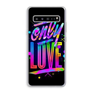 CaseCompany Only Love: Samsung Galaxy S10 5G Transparant Hoesje