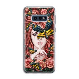 CaseCompany Lady Moth: Samsung Galaxy S10e Transparant Hoesje