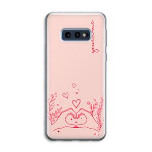 CaseCompany Love is in the air: Samsung Galaxy S10e Transparant Hoesje