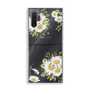 CaseCompany Daisies: Samsung Galaxy Note 10 Plus Transparant Hoesje