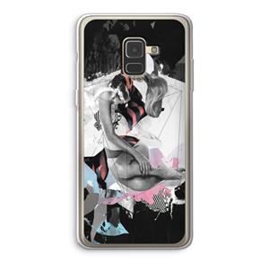 CaseCompany Camouflage de sommeil: Samsung Galaxy A8 (2018) Transparant Hoesje