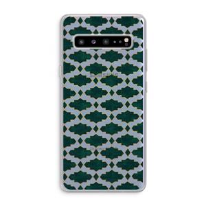 CaseCompany Moroccan tiles: Samsung Galaxy S10 5G Transparant Hoesje
