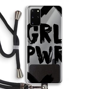 CaseCompany Girl Power #2: Samsung Galaxy S20 Plus Transparant Hoesje met koord