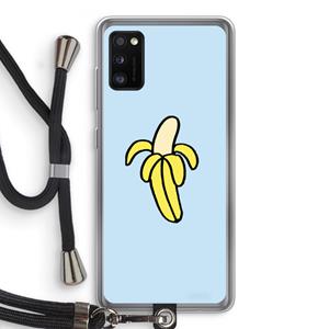 CaseCompany Banana: Samsung Galaxy A41 Transparant Hoesje met koord