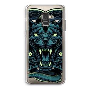 CaseCompany Cougar and Vipers: Samsung Galaxy A8 (2018) Transparant Hoesje