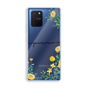 CaseCompany Gele bloemen: Samsung Galaxy Note 10 Lite Transparant Hoesje