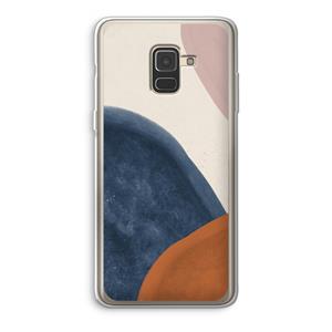 CaseCompany Geo #1: Samsung Galaxy A8 (2018) Transparant Hoesje