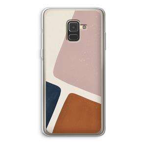 CaseCompany Geo #2: Samsung Galaxy A8 (2018) Transparant Hoesje