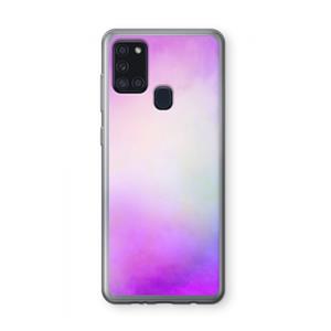 CaseCompany Clouds pastel: Samsung Galaxy A21s Transparant Hoesje