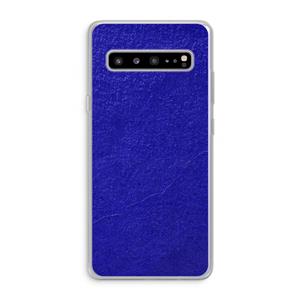 CaseCompany Majorelle Blue: Samsung Galaxy S10 5G Transparant Hoesje