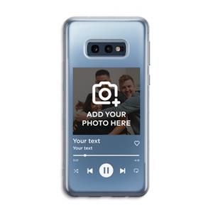 CaseCompany Music Player: Samsung Galaxy S10e Transparant Hoesje