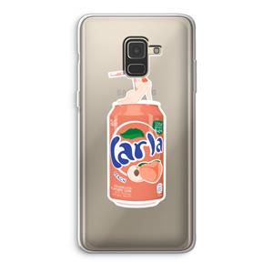 CaseCompany S(peach)less: Samsung Galaxy A8 (2018) Transparant Hoesje