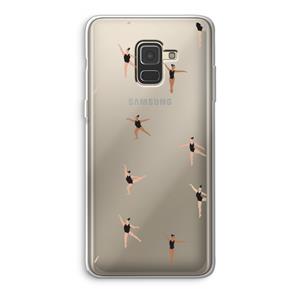 CaseCompany Dancing #1: Samsung Galaxy A8 (2018) Transparant Hoesje
