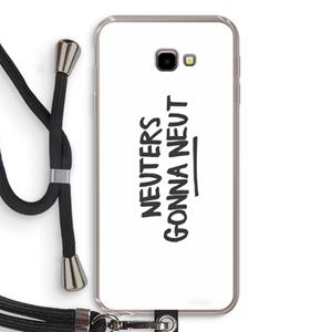 CaseCompany Neuters: Samsung Galaxy J4 Plus Transparant Hoesje met koord