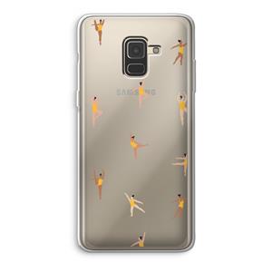 CaseCompany Dans #2: Samsung Galaxy A8 (2018) Transparant Hoesje