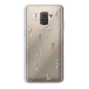 CaseCompany Dancing #3: Samsung Galaxy A8 (2018) Transparant Hoesje
