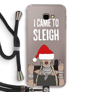 CaseCompany Came To Sleigh: Samsung Galaxy J4 Plus Transparant Hoesje met koord