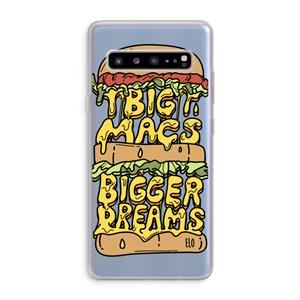 CaseCompany Big Macs Bigger Dreams: Samsung Galaxy S10 5G Transparant Hoesje