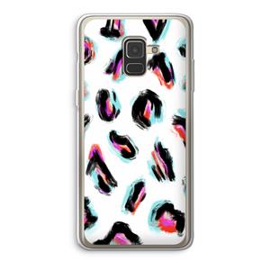 CaseCompany Cheetah color: Samsung Galaxy A8 (2018) Transparant Hoesje