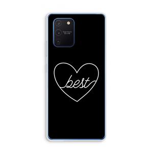 CaseCompany Best heart black: Samsung Galaxy Note 10 Lite Transparant Hoesje