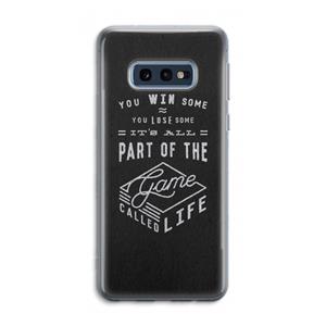 CaseCompany Life: Samsung Galaxy S10e Transparant Hoesje
