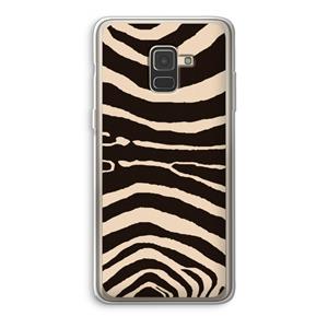 CaseCompany Arizona Zebra: Samsung Galaxy A8 (2018) Transparant Hoesje