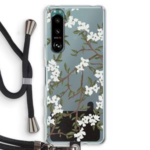 CaseCompany Blossoming spring: Sony Xperia 5 III Transparant Hoesje met koord