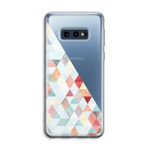 CaseCompany Gekleurde driehoekjes pastel: Samsung Galaxy S10e Transparant Hoesje