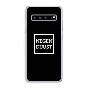 CaseCompany Negenduust black: Samsung Galaxy S10 5G Transparant Hoesje