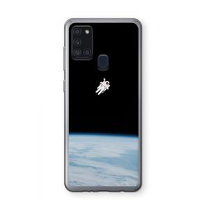 CaseCompany Alone in Space: Samsung Galaxy A21s Transparant Hoesje