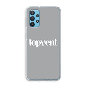 CaseCompany Topvent Grijs Wit: Samsung Galaxy A32 4G Transparant Hoesje