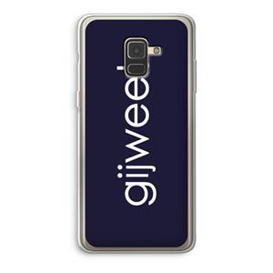CaseCompany Gijweet: Samsung Galaxy A8 (2018) Transparant Hoesje