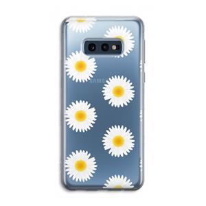 CaseCompany Margrietjes: Samsung Galaxy S10e Transparant Hoesje