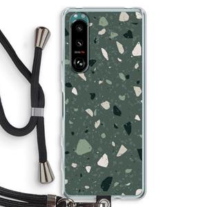 CaseCompany Terrazzo N°19: Sony Xperia 5 III Transparant Hoesje met koord